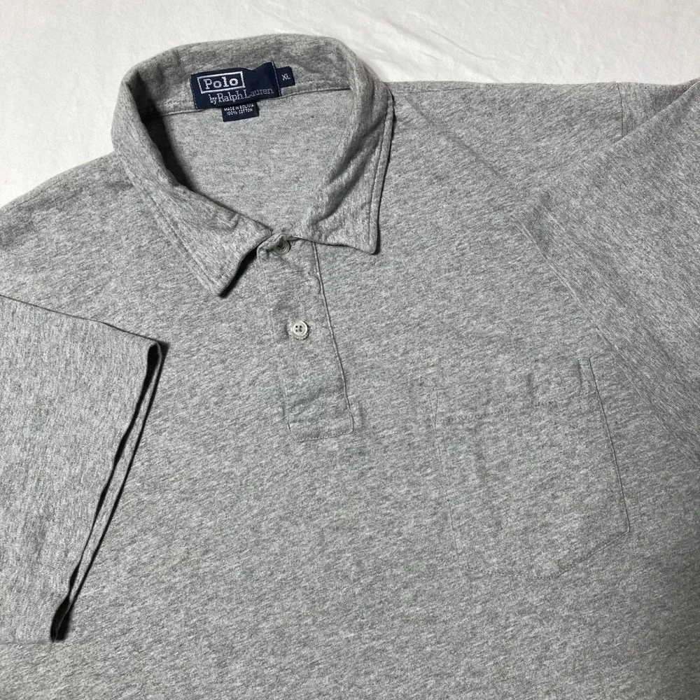 Polo Ralph Lauren Soft Touch Cotton‎ Polo Shirt Gray Men's Size XL